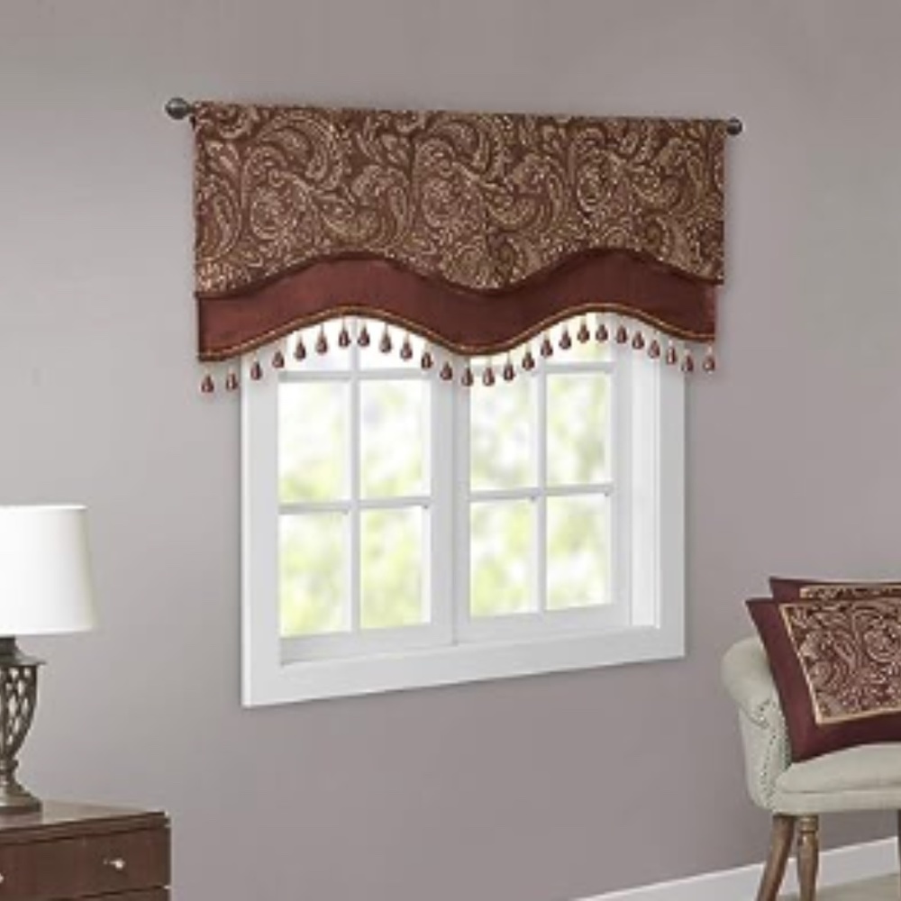 Window Valance with tassels - New!